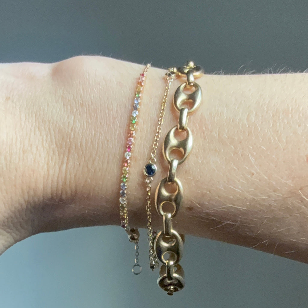 Rainbow Sapphire Bracelet