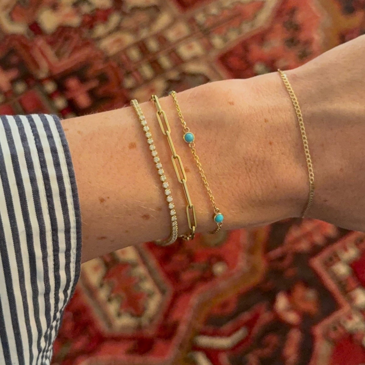 Gemstone Station Bracelet
