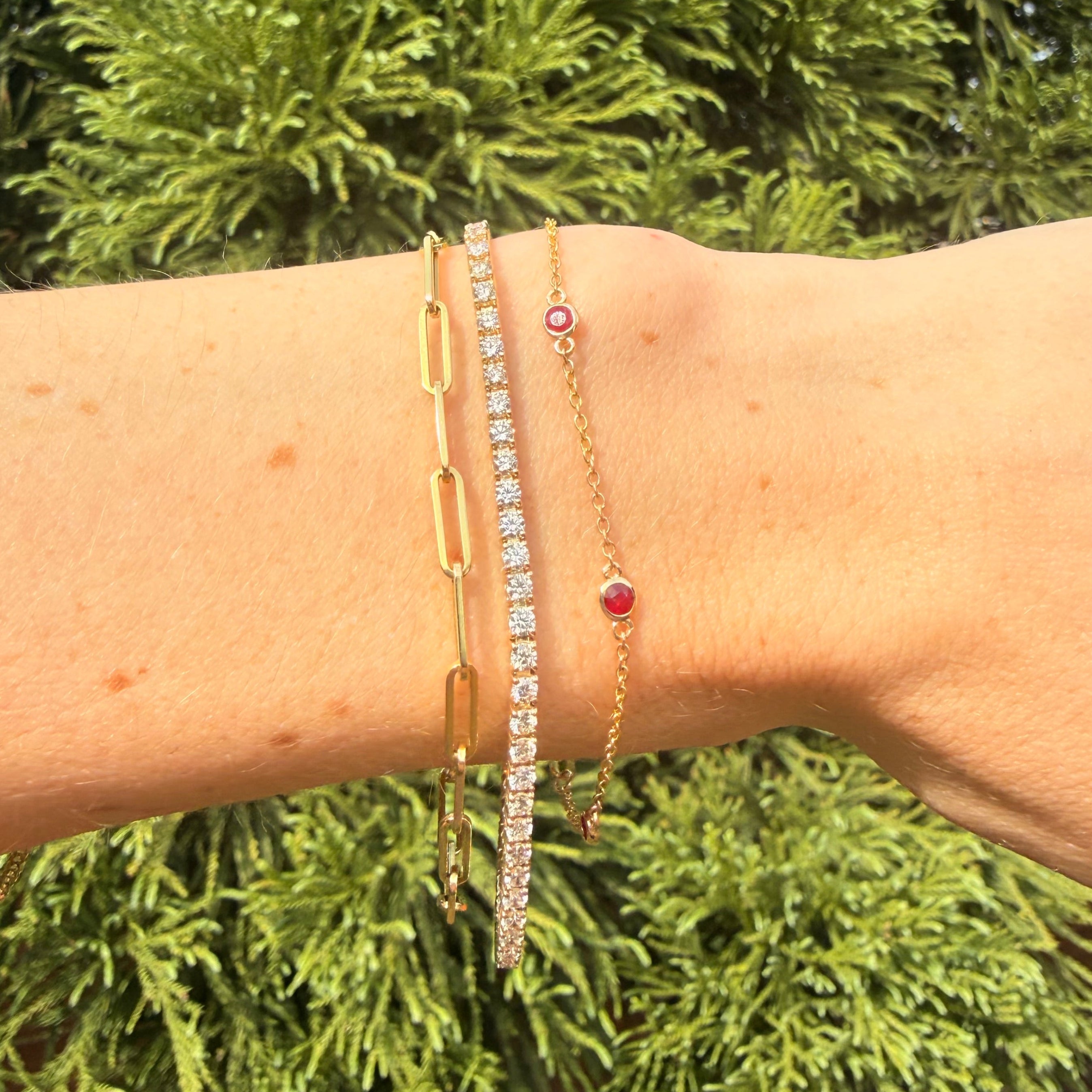 Gemstone Station Bracelet