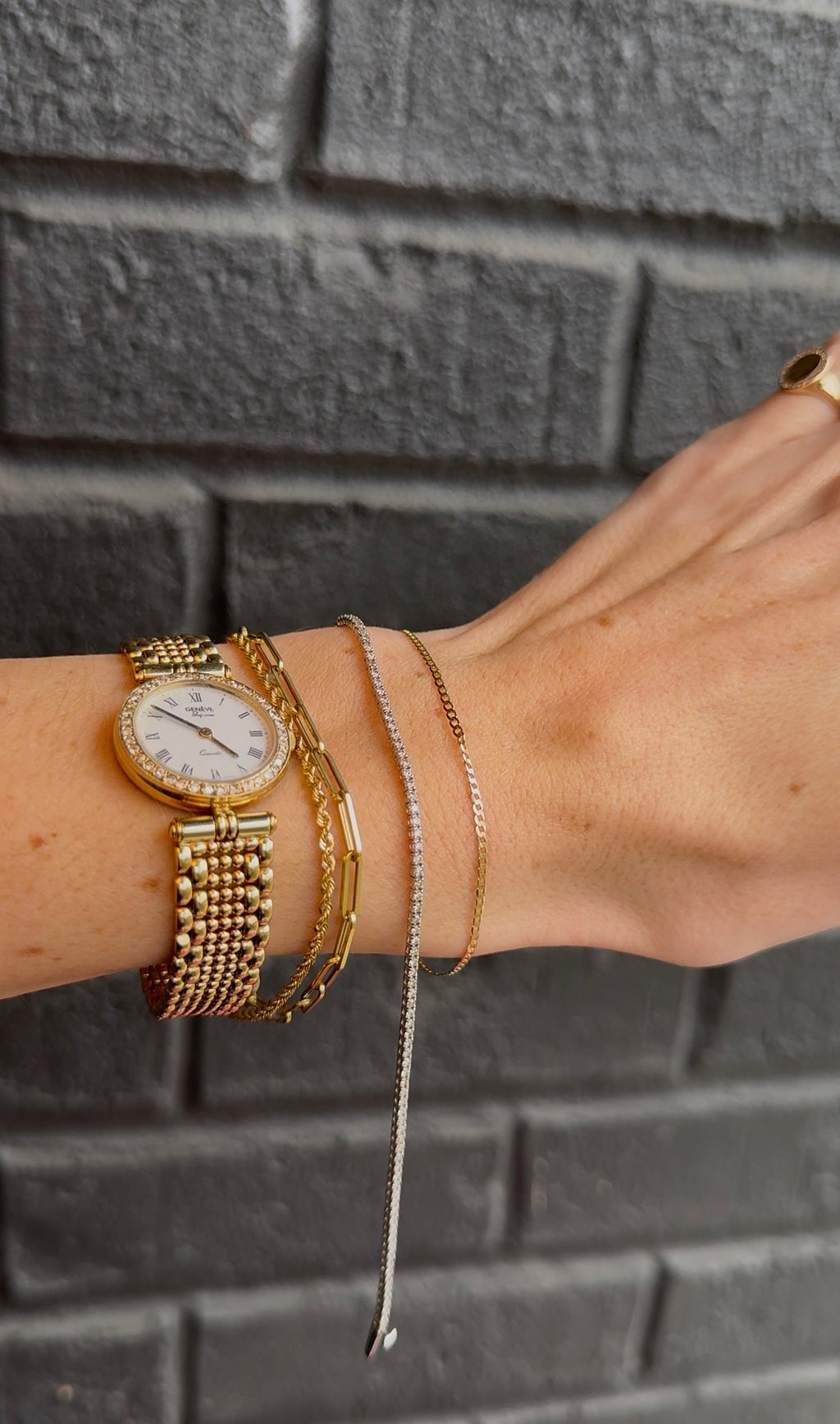 White Gold Tennis Bracelet