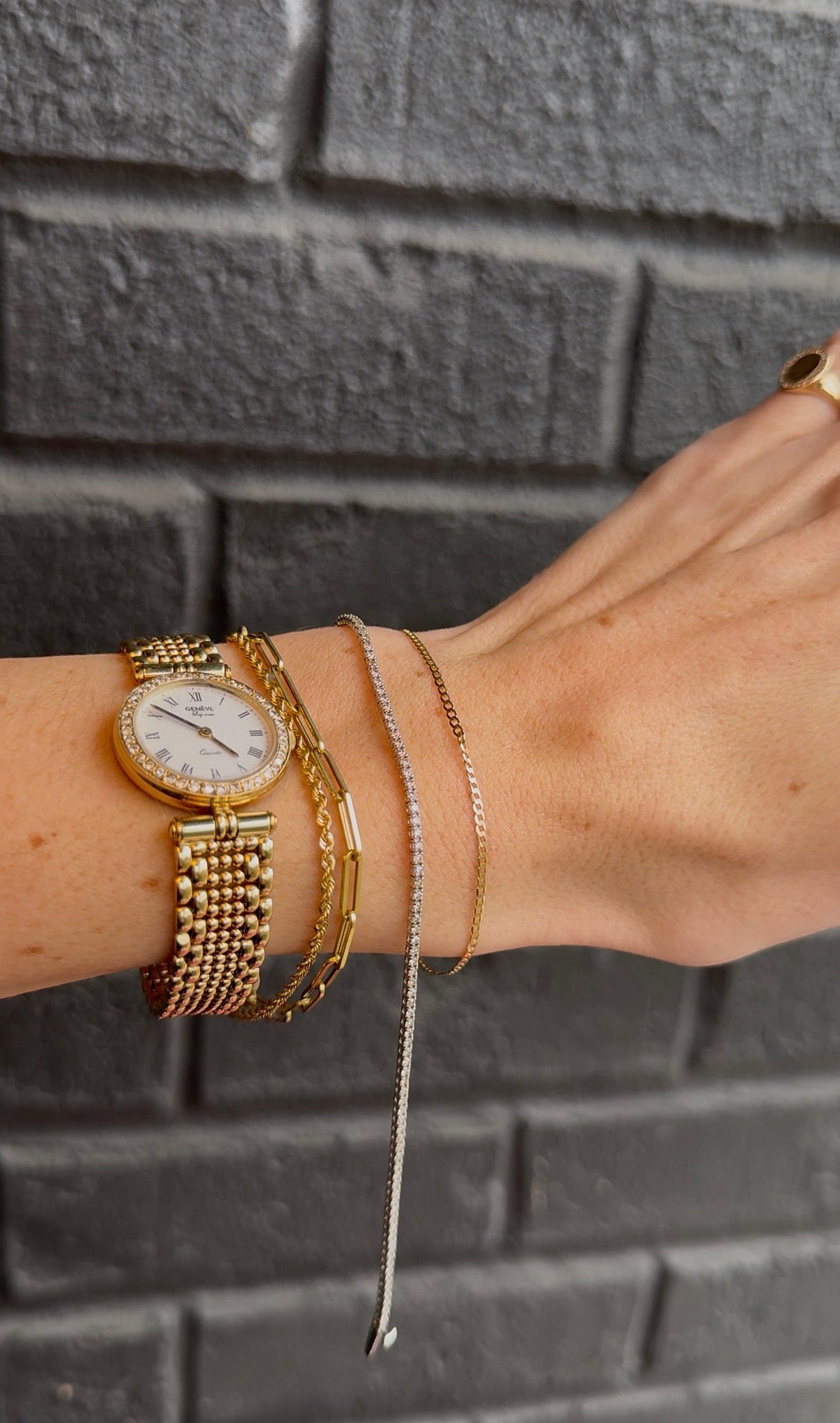 White Gold Tennis Bracelet