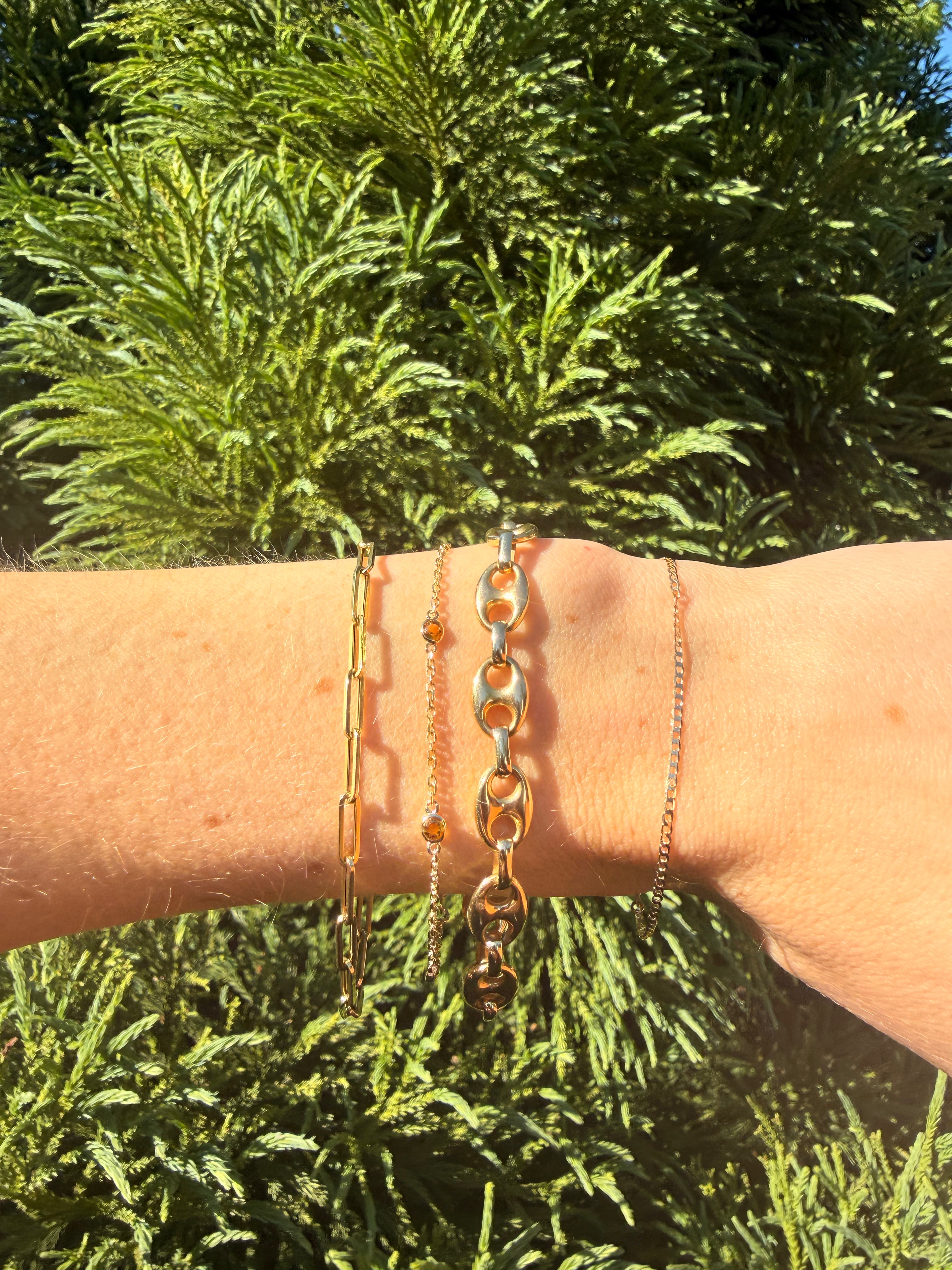 Gemstone Station Bracelet