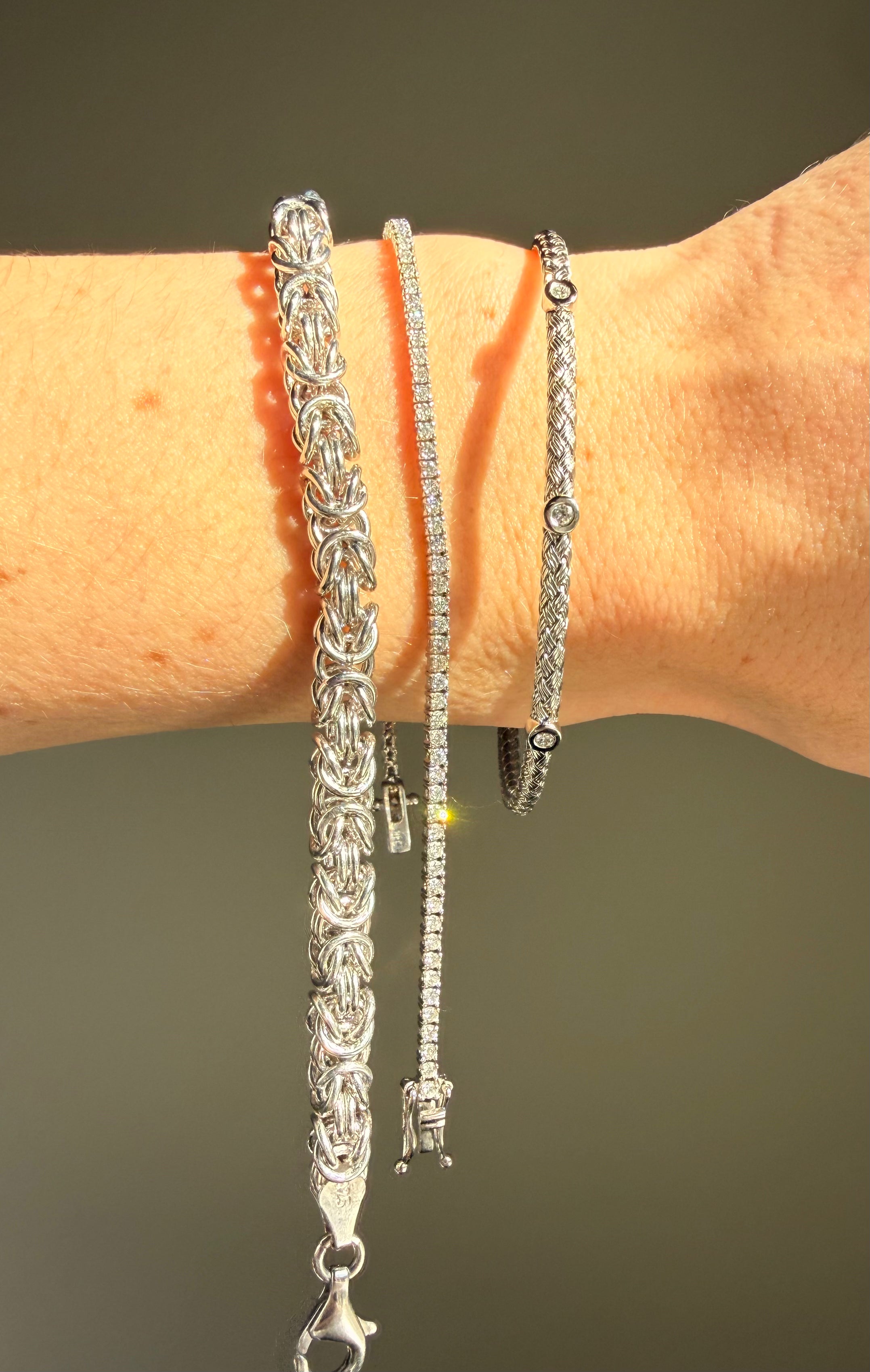 White Gold Tennis Bracelet