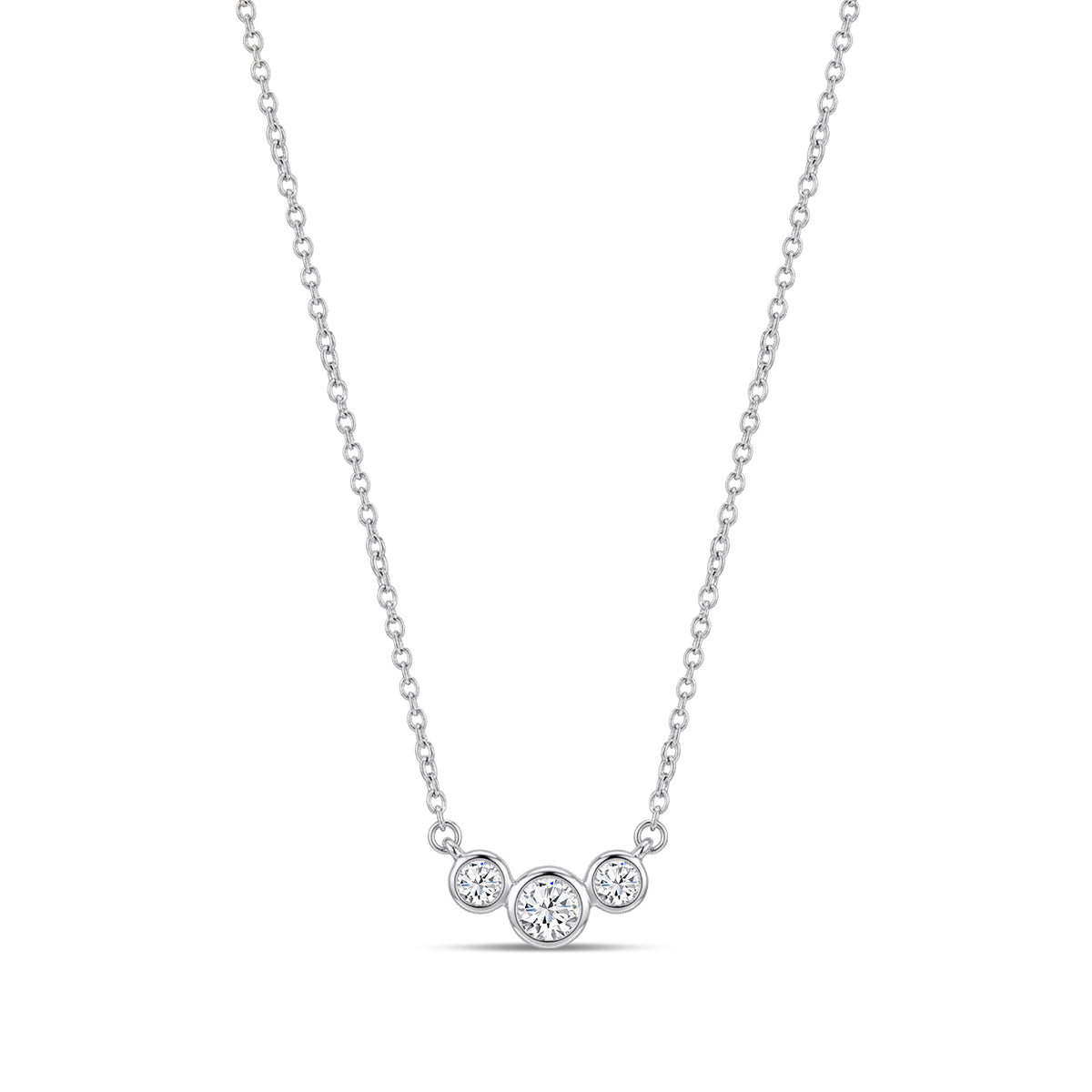 3-stone diamond necklace