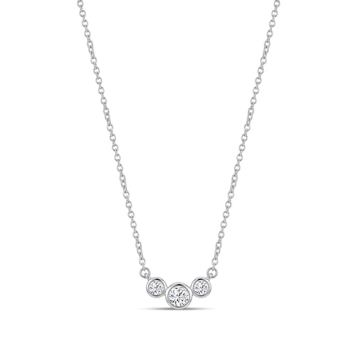 3-stone diamond necklace
