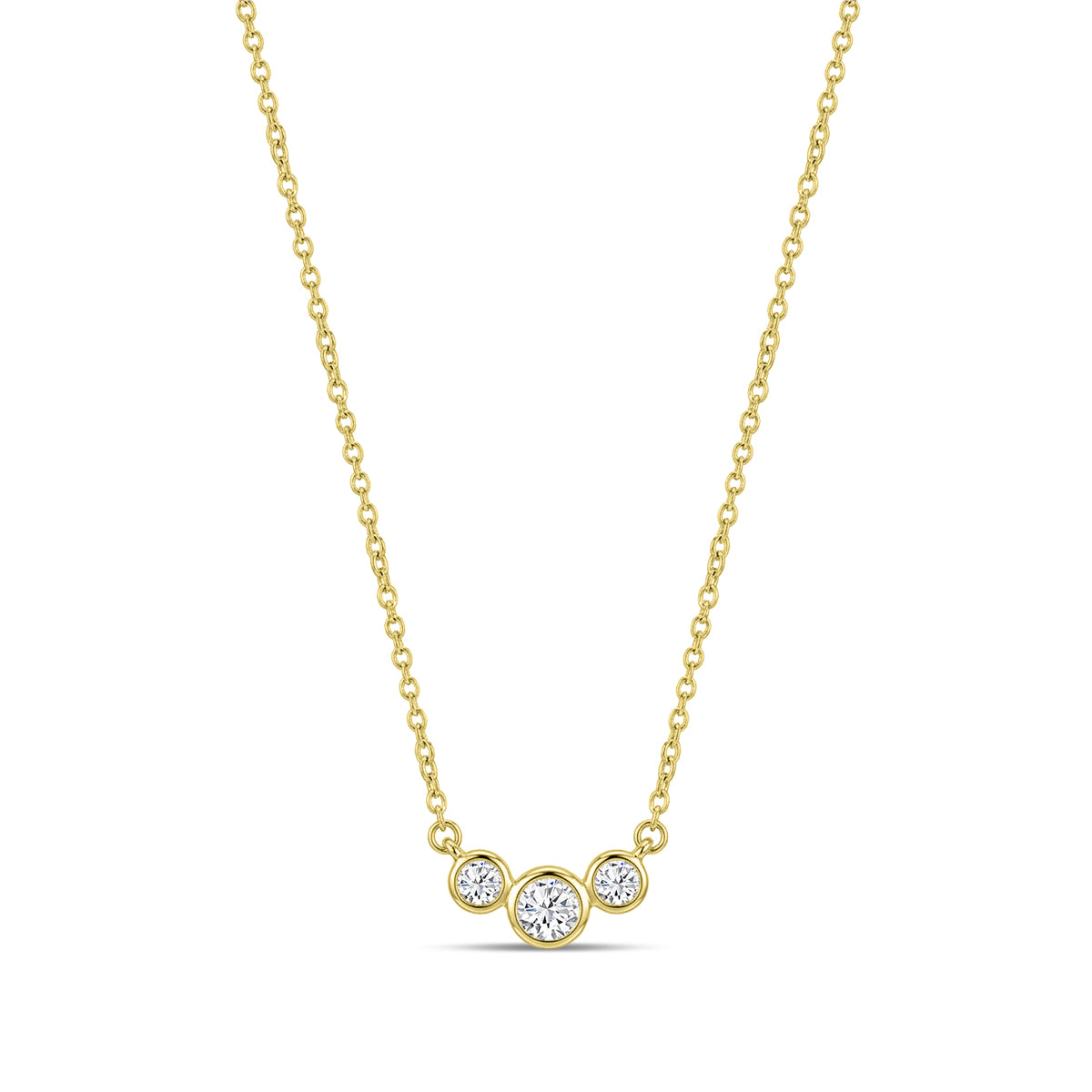 3-stone diamond necklace