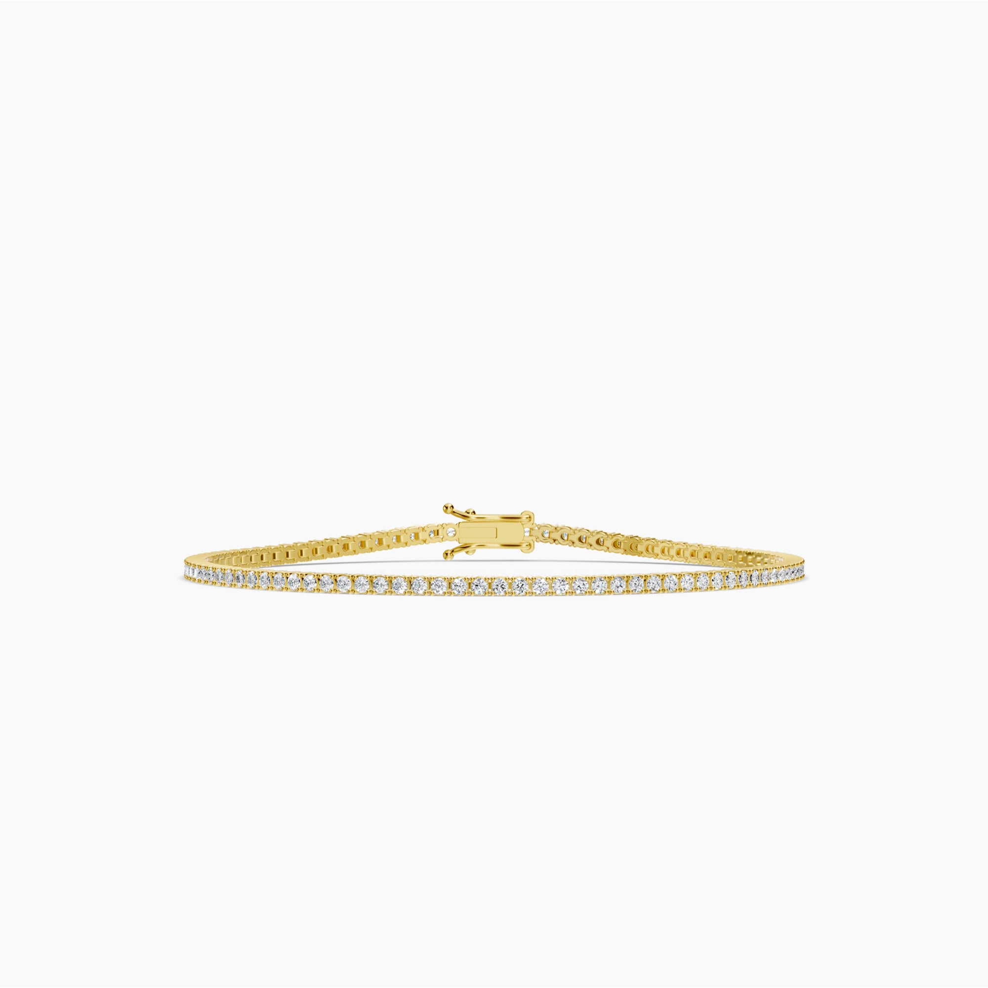 Yellow Gold Tennis Bracelet
